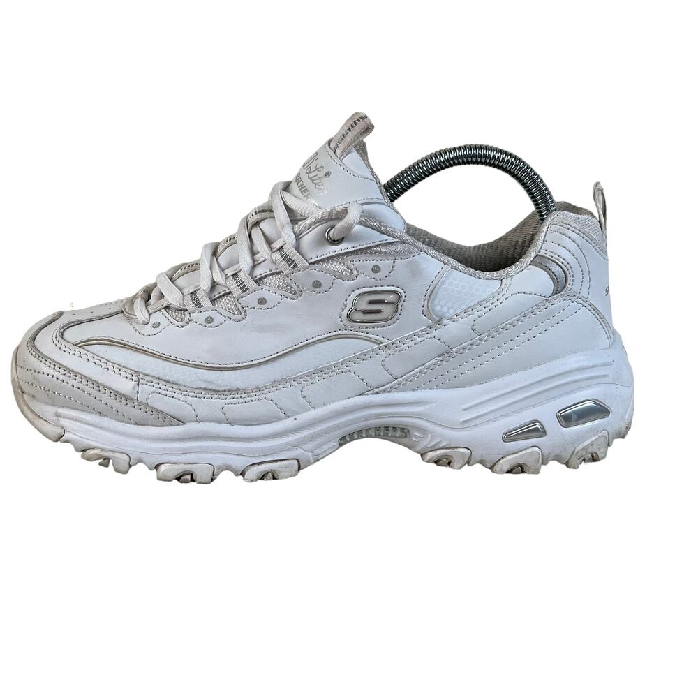 Skechers Womens D'Lites Fresh Start Sneakers 11931 White Comfort Walking 10yy